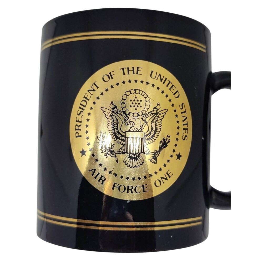Official “President Of The United States Air Force One” Black Coffee Mug 12oz - Picture 3 of 8